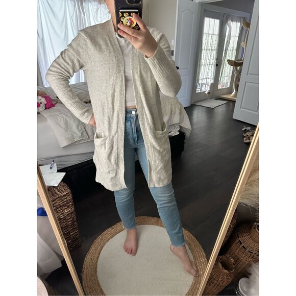 J. Crew Women’s Small Open Front Cardigan In Extra Soft Yarn - Picture 2 of 6